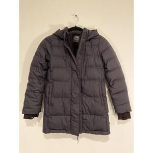 Athleta Girl Hooded Puffer Coat, Black, Size L/12